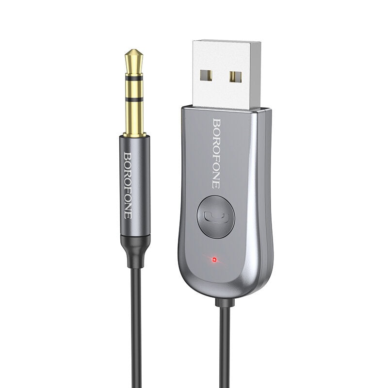 BOROFONE BC44 Soul Car AUX bluetooth 5.0 Receiver for iPhone 14 13 12 for Samsung Galaxy Z Fold4 for Xiaomi 13 Pro for iPad Pro