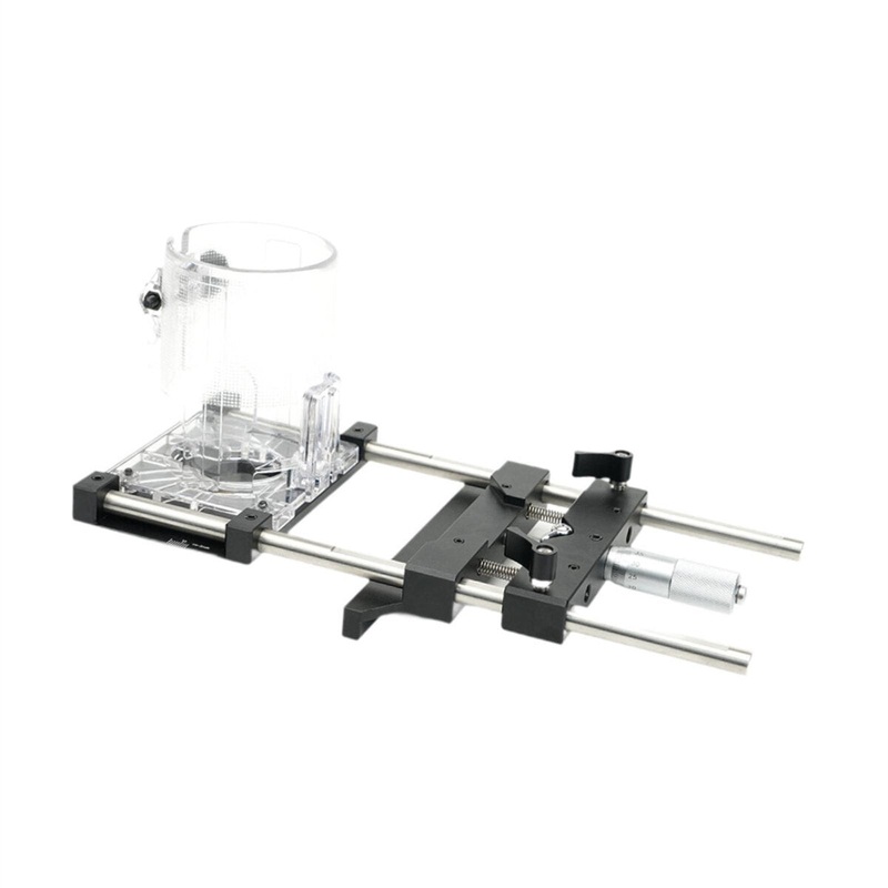 Woodworking Slotting Bracket For 65mm Trimmer 0.01mm fine adjustment Invisible Fasteners Slotting Guide Base