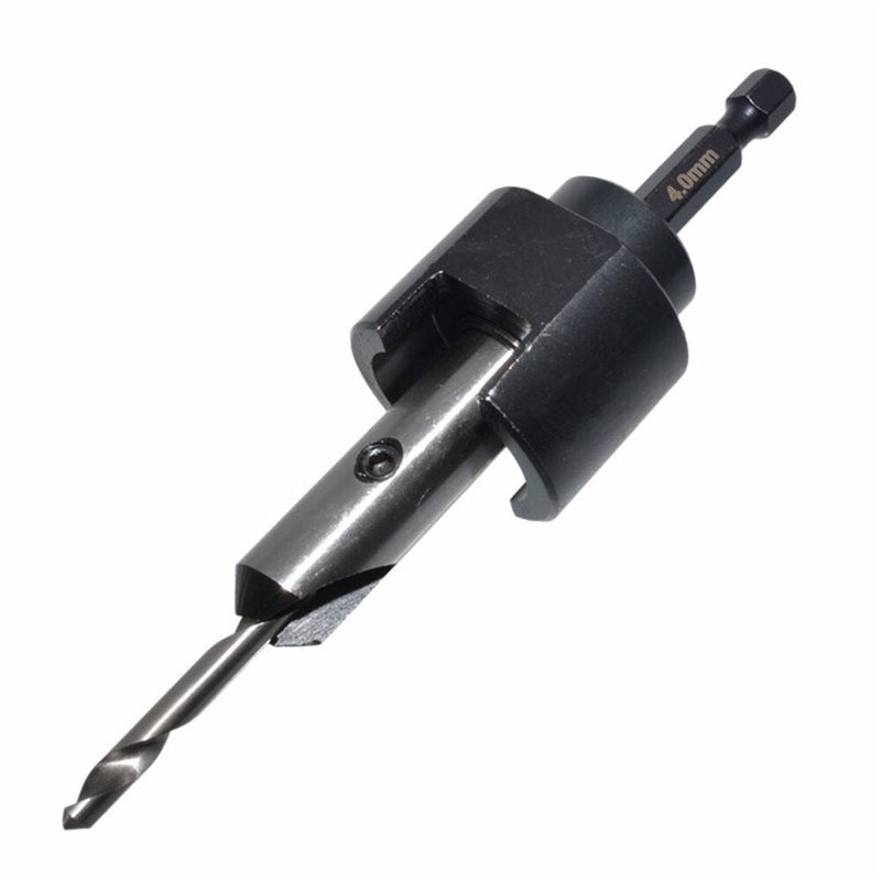 4mm 5mm Countersink Bit Screw Set Wood Pilot Hole Drill Bits For Woodworking Hex Shank Countersink Guide Drill Bits