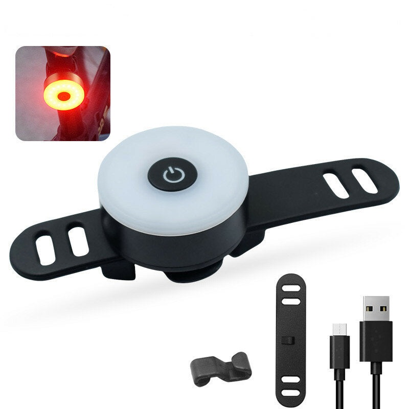 Bike Taillight Brightness IPX5 Waterproof LED Warming Rear Light for Scooter Bicycle