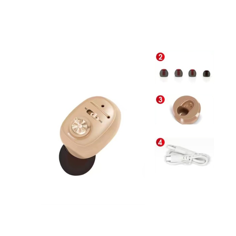 Rechargeable Hearing Earphones In-Ear Sound Amplifier Audiphones Adjustable Noise Reduction Audifonos For Elderly