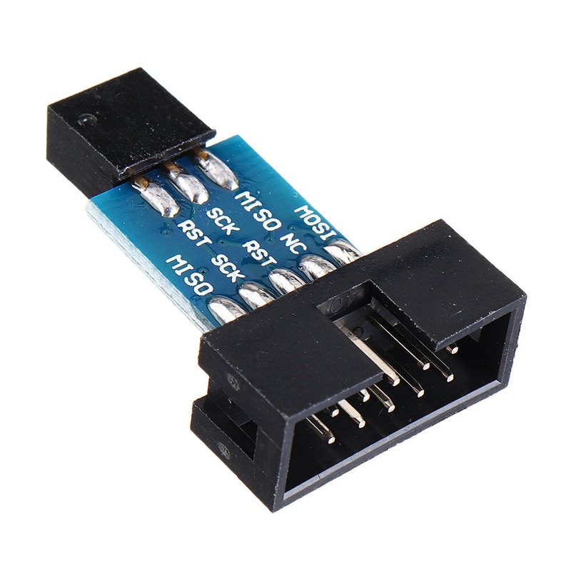 10 Pin to 6 Pin Adapter Board Converter Module For AVRISP MKII USBASP STK500