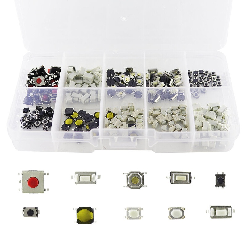 100PCS 10 Specifications Car Remote Control Key Touch Switches Buttons Touch Key Component Package