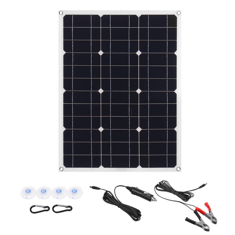 30W IP65 Waterproof Monocrystalline Solar Panel with 5V  Single USB