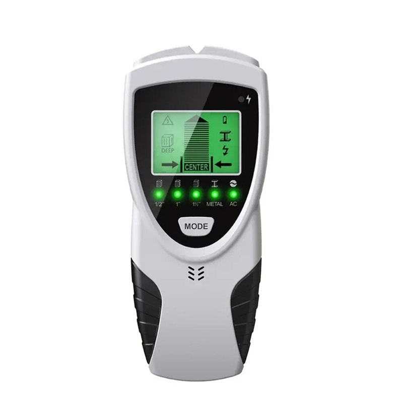5-in-1 Versatile Detector for Log Wire Metal AC Wire and Current with LED Display CE Certified Dry Cell Powered Home Improvement Essential