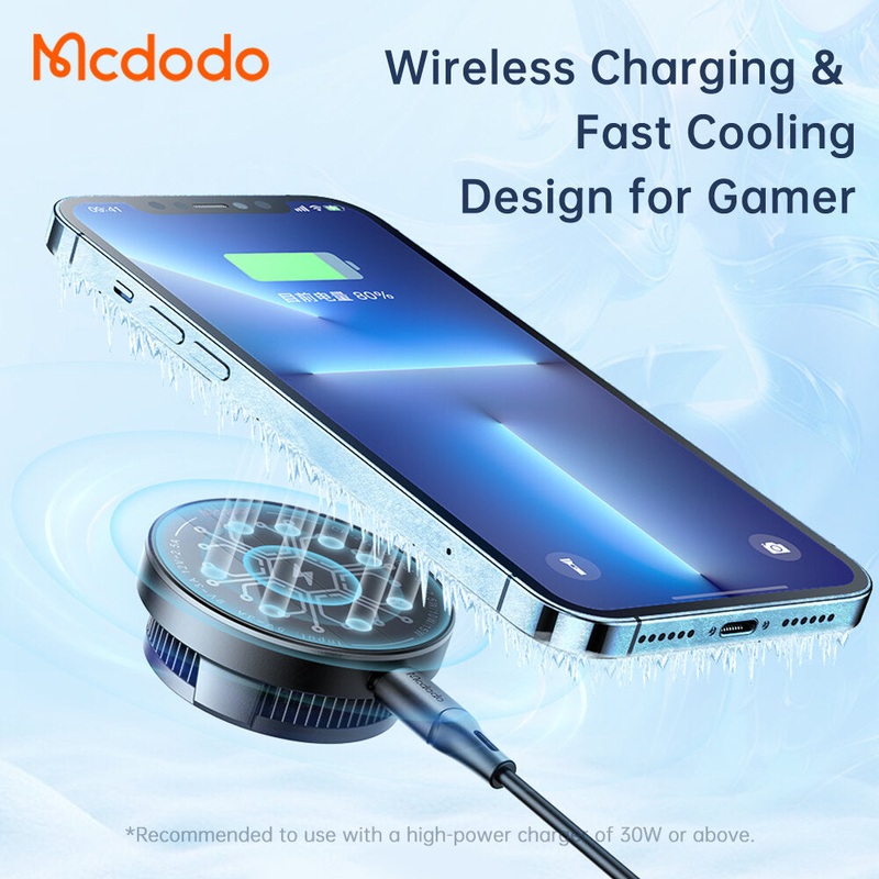 Mcdodo CH-212 15W 10W 7.5W 5W Wireless Charger Fast Wireless Charging Pad for Qi-enabled Smart Phones for iPhone 12 13 14 14Pro 14Pro Max for Huawei Mate50 for Samsung Galaxy S23 for Xiaomi 13pro