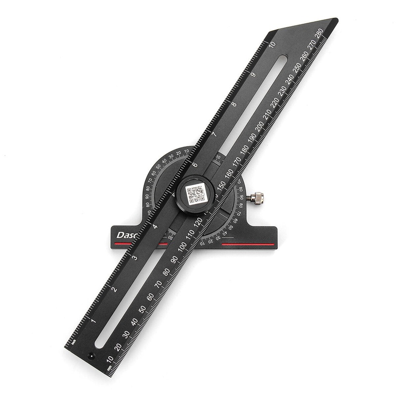 Multifunctional Woodworking Marking Ruler Gauge CNC-Machined Anodized Aluminum For Woodworking Projects and DIY Enthusiasts