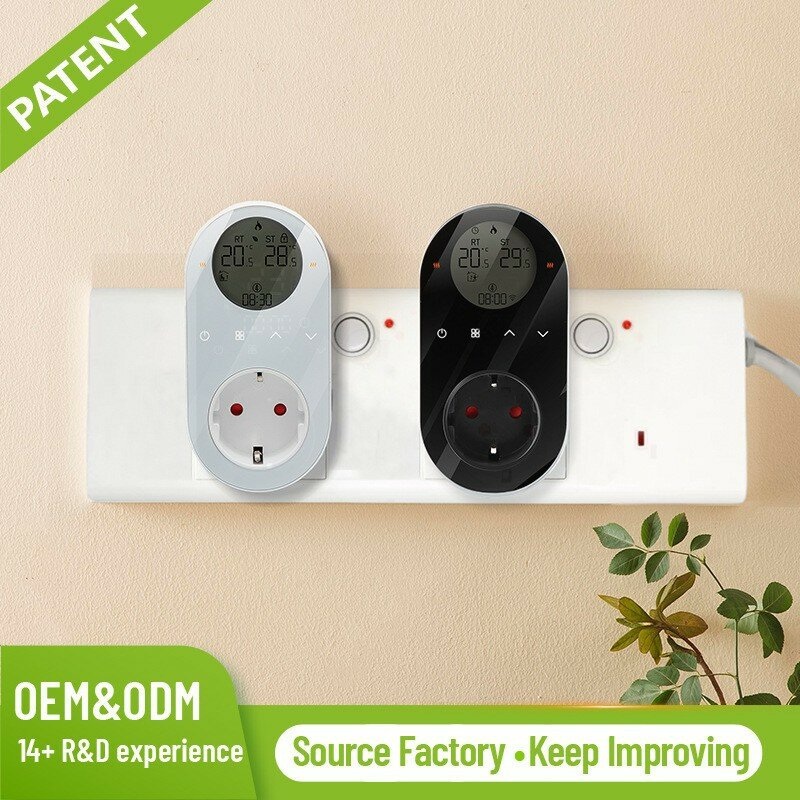 Smart WiFi Thermostat Temperature Controller Plug-in Electric Heater LCD Wireless High Frequency Temperature Controller