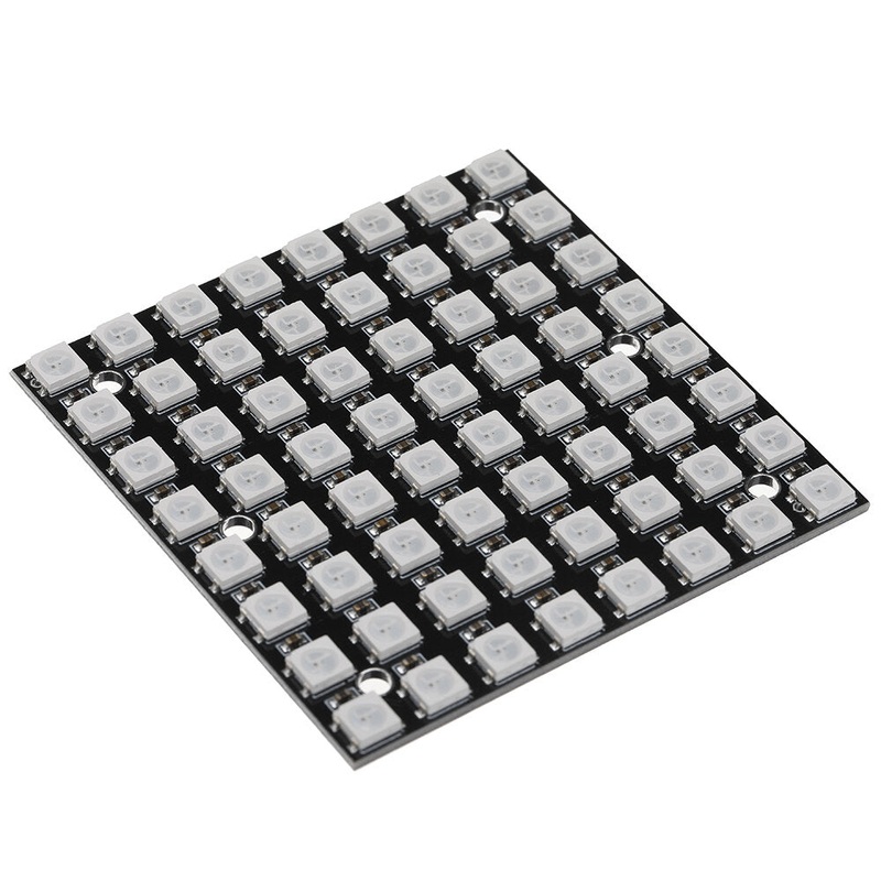 WS2812 LED 5050 RGB 8×8 64 LED Matrix Built-in Full Color Driver Light Development Board for Arduino