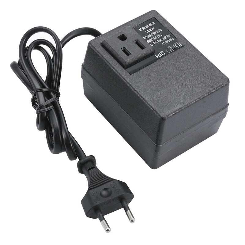 200W 220V to 110V Voltage Converter Step Down Transformer Travel Power Adapter EU/US/UK Plug Inverter