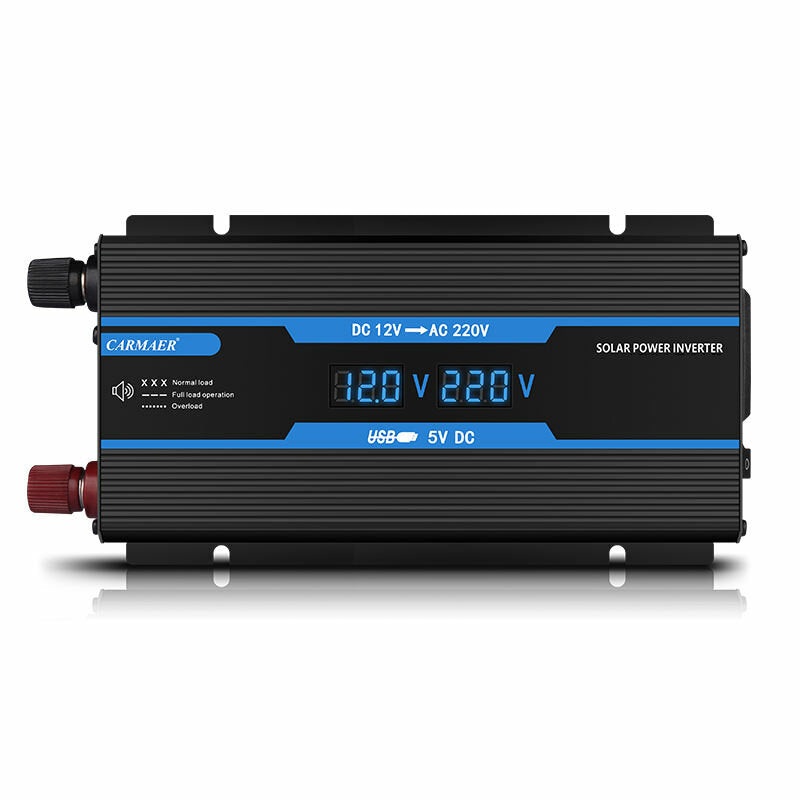 350W Modified Sine Wave Inverter 12V DC To 220V DC Solar Power Inverter With Dual Digital Display