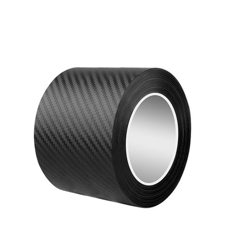 3D Carbon Fiber Sticker Car Threshold Protective Film Anti Scratch Waterproof Matte Black Nano Sticker for Car Body