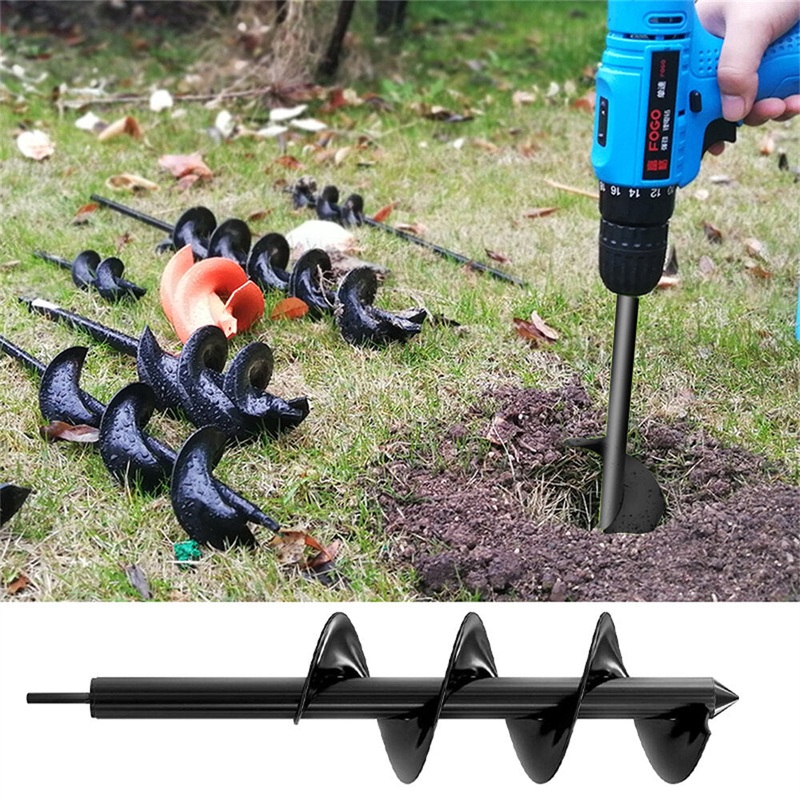 8cm Diameter Earth Auger Hole Digger Tools Planting Machine Drill Bit Fence Borer Petrol Post Hole Digger Garden Tool 4 Size Option