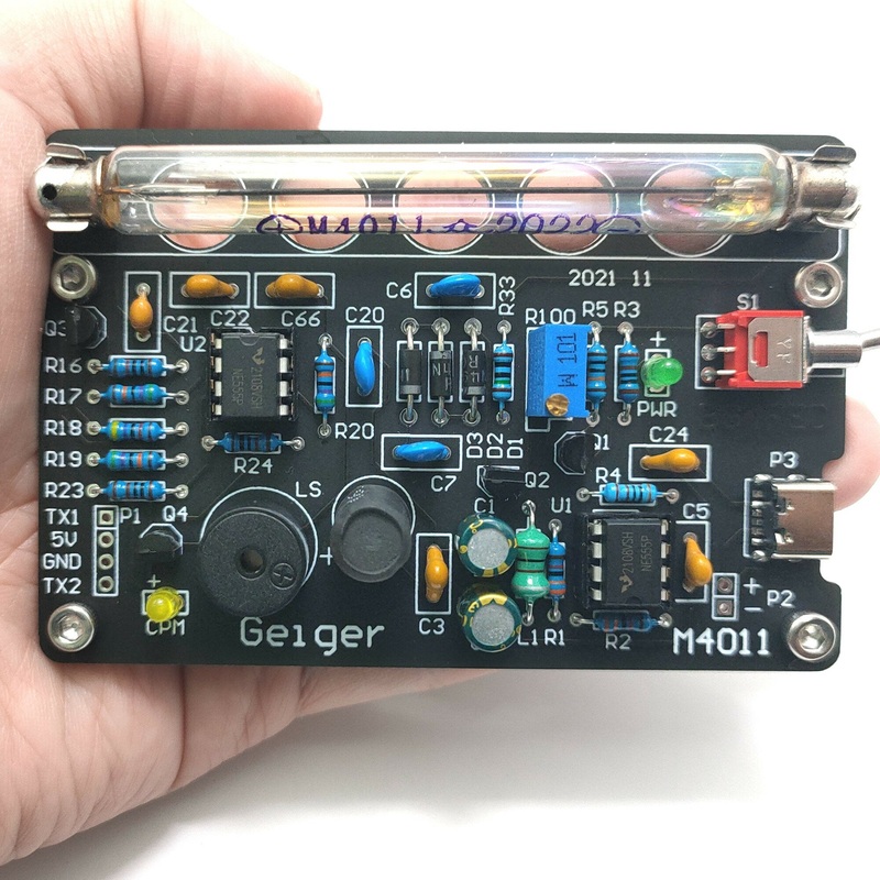 DIY Nuclear Radiation Meter Circuit Board Kit Assembled Geiger Counter Radioactive Ray X//-Ray Radioactive Tester Radiation Tester with Buzzer