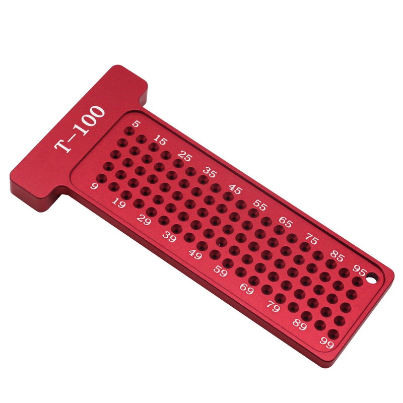 T type Woodworking Scriber Metric/Inch Precision T-Ruler T 100MM And T 4IN Pocket Marking Gauge Measurement Manual Marking DIY Tools