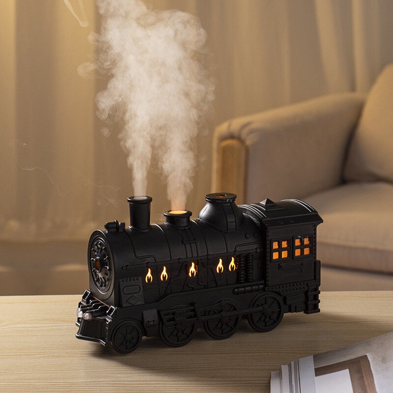 300ml Train Air Humidifier with Remote Control Ultrasonic Aromatherapy Diffusers Mist Maker Fragrance Essential Oil Aroma Difusor