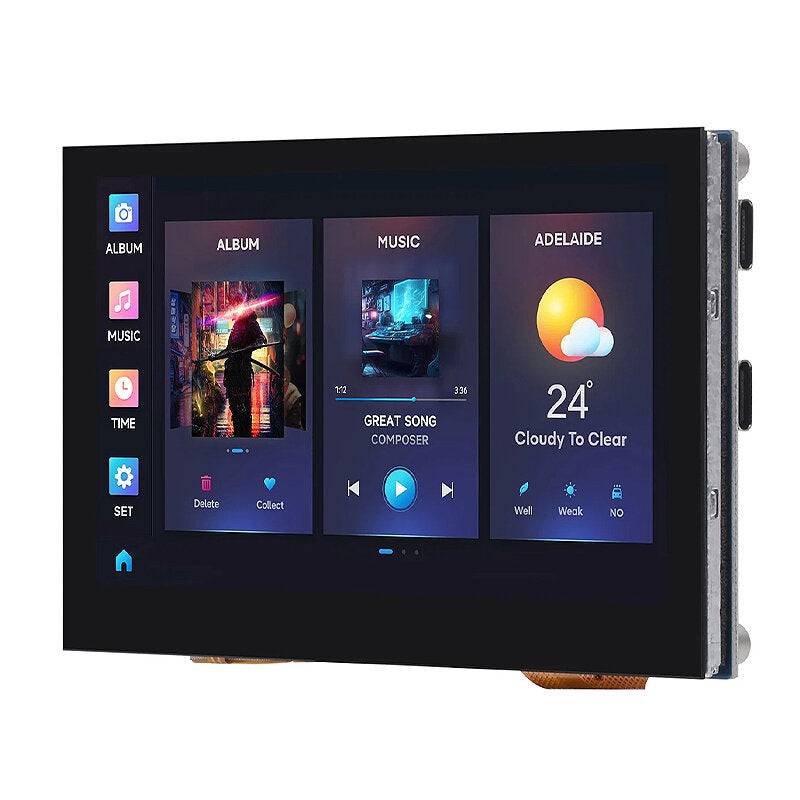 ESP32-S3 4.3-Inch Capacitive Touch Screen Development Board Dual-Core Processor 240MHz Support WiFi bluetooth On-Board Antenna