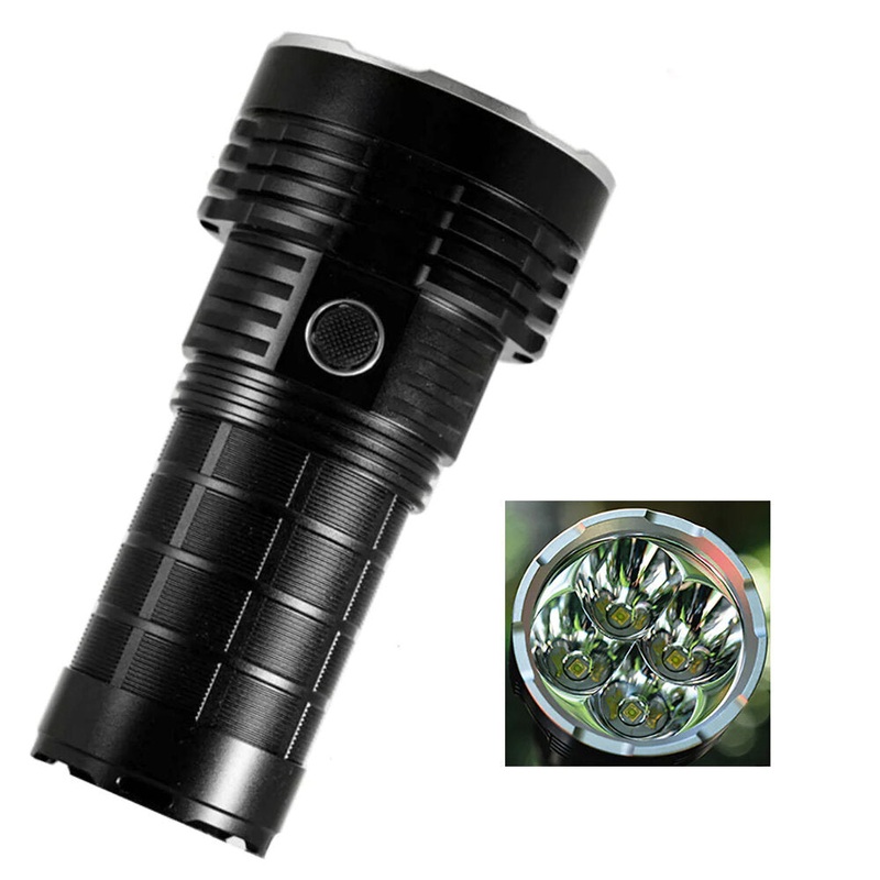 Haikelite HT50pro 4*G50 8000lm 1600m Thrower Flood LED Flashlight Type-C Rechargeable 3*21700 High Power Output Strong LED Torch