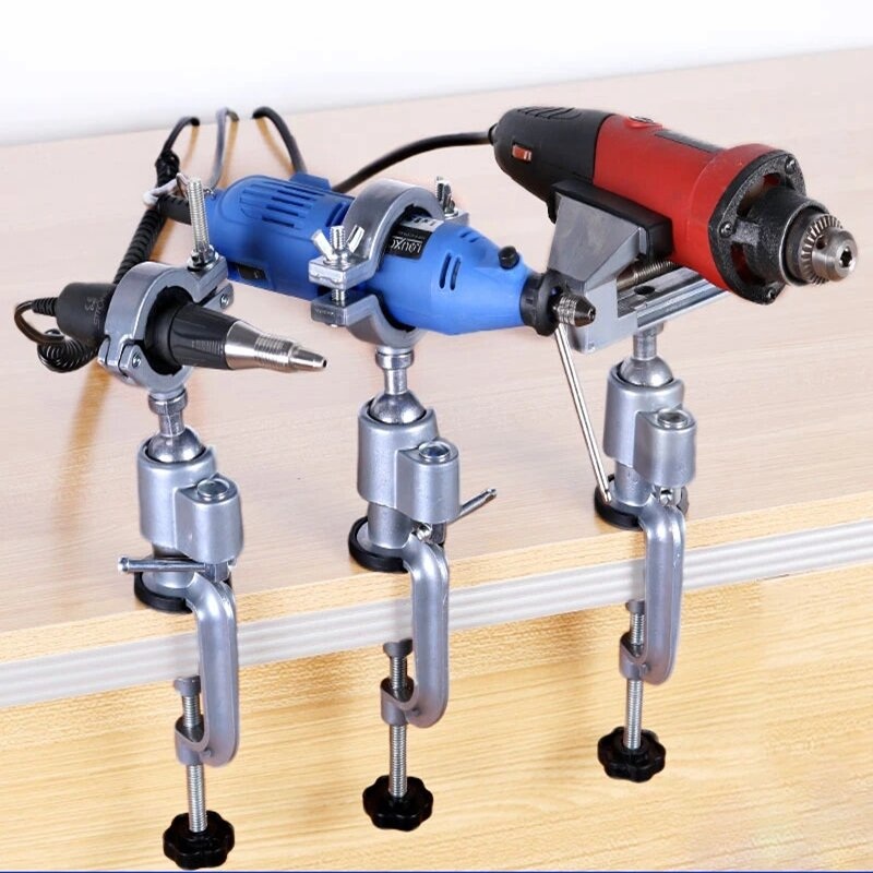 Multifunctional Table Vise Bench Clamp Bracket 360 Clamp Table Electric Grinder Holder Drill Dremel Fixed Shelf For Rotary Tool