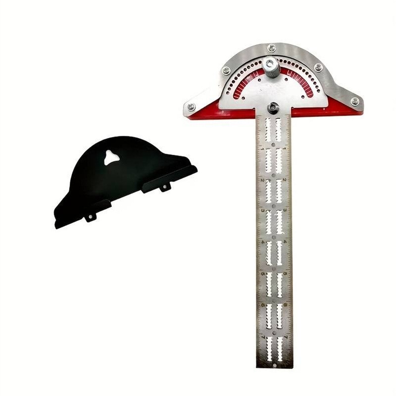 1PCS Woodworking Edge Ruler Protractor Angle Detector Vernier Caliper Measuring Tool Woodworking Tools 10inch/15inch/20inch