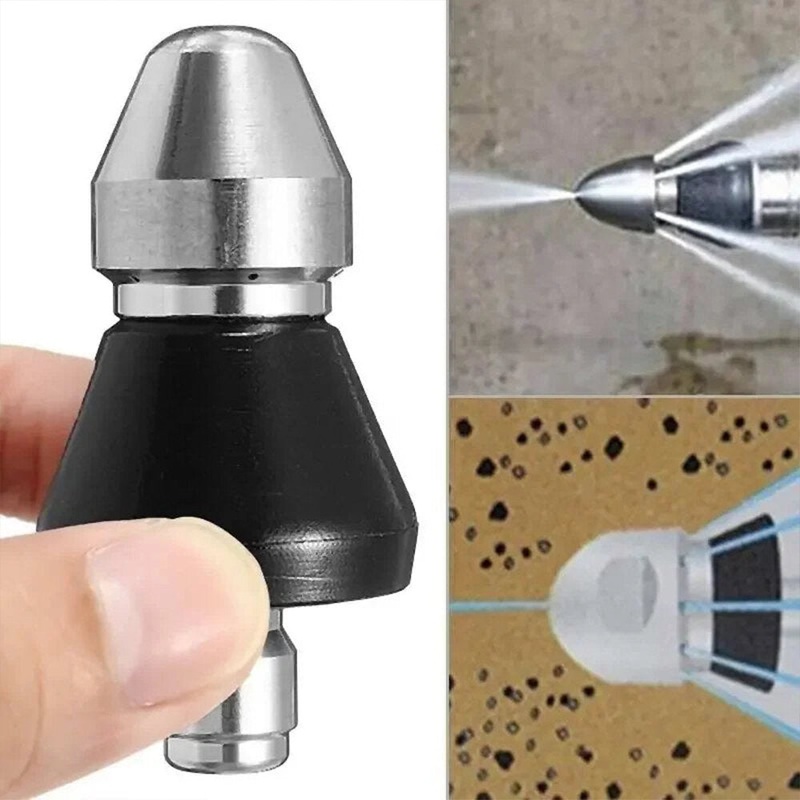 3/8 1/4” Quick High Pressure Washer Sewer Cleaner Nozzles Washing Machine Drain Pipe Dredging Cleaning Nozzle