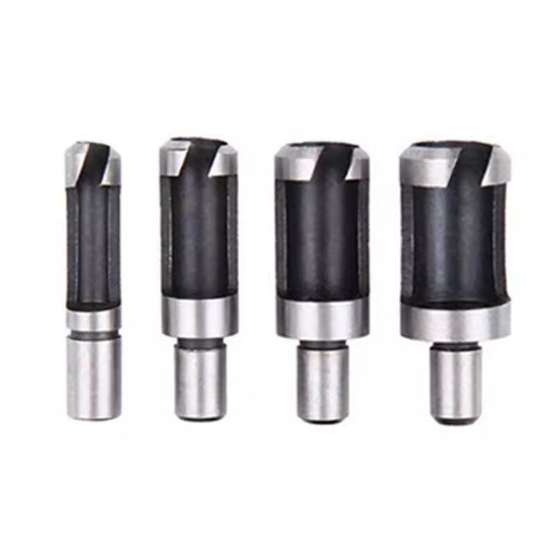 4Pcs Wood Plug Cutter Cutting Tool Drill Bit Set Drill Cutting Tool