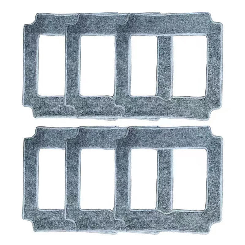 LIECTROUX 6PCS/Set Robot Mop Cloth Cleaning Cloth YW509 Window Cleaning Decontamination Cleaning Cloth