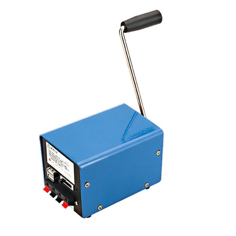 Portable Hand Crank Generator Reliable Durable Emergency Power Supply Source Lightweight Compact For Outdoor Activities Camping Hiking Power Outage Solution