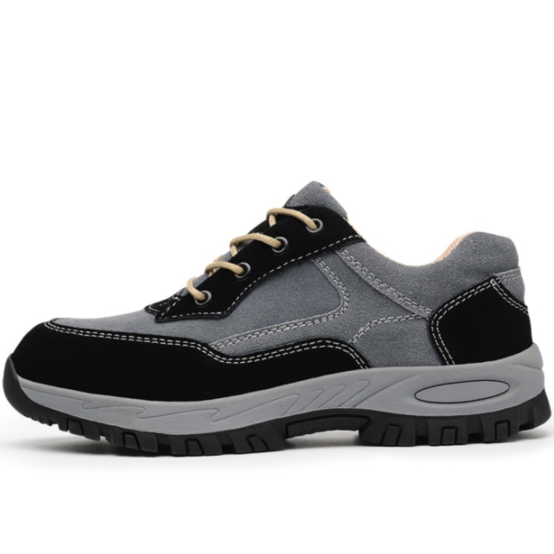 TENGOO Men’s Safety Shoes Work Shoes Waterproof Non-Slip Steel Toe Running Hiking Sneakers