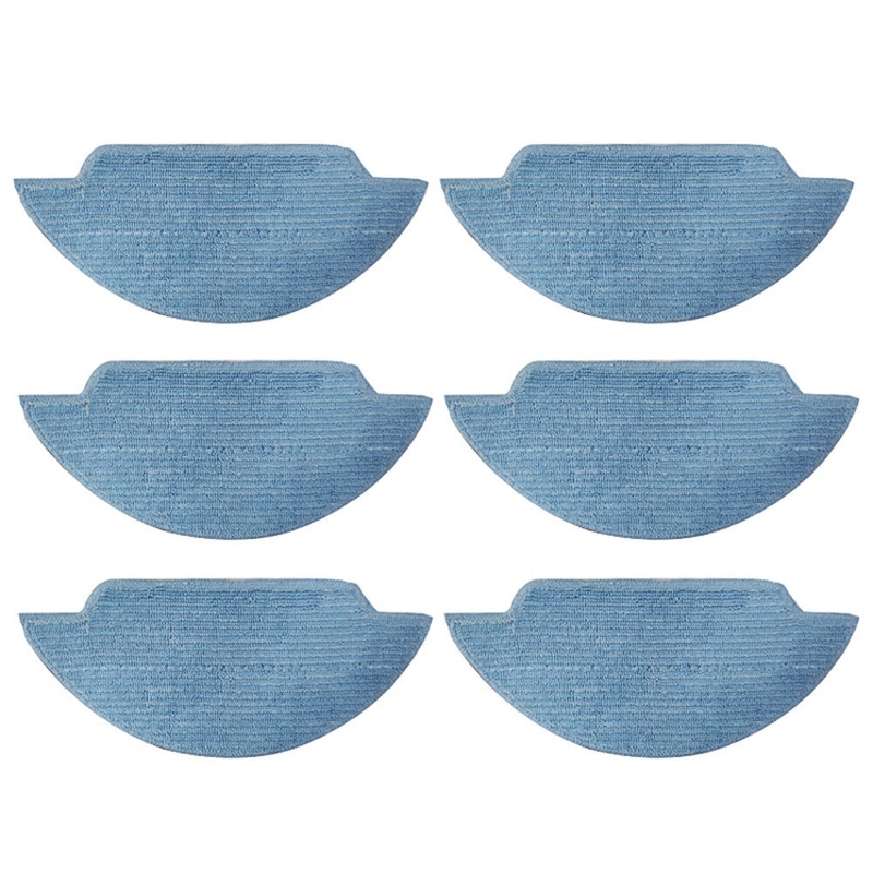 LIECTROUX 6Pcs Window Cleaner Mops for L200 Robot Robot Vacuum Cleaner