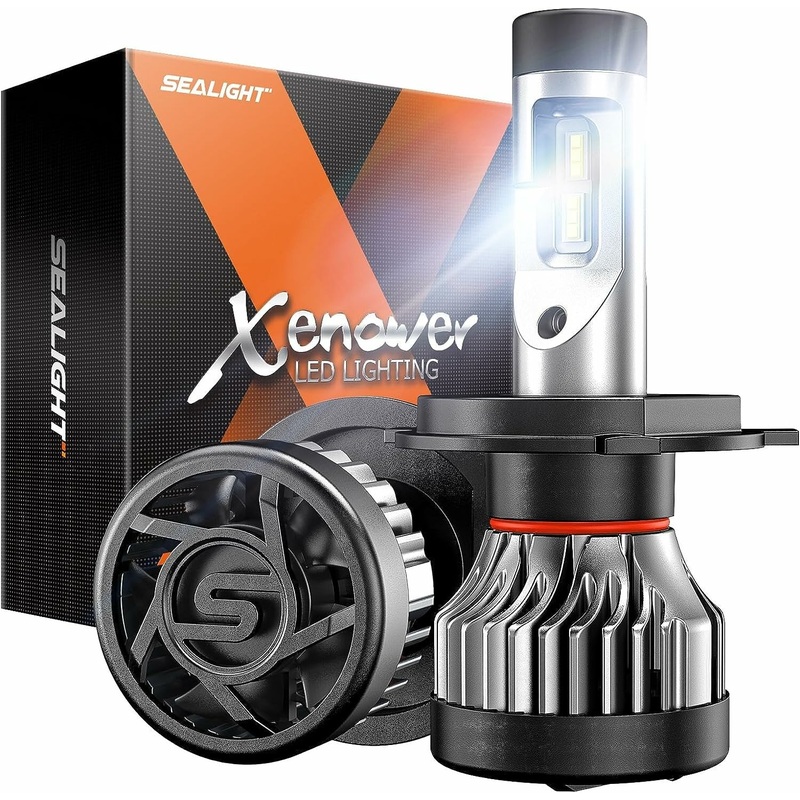 SEALIGHT X2 Pair Car LED Headlight Bulbs 150W LED Light Bulbs Modification 20000 Lumens 6500K Cool White Hi-Low Beam