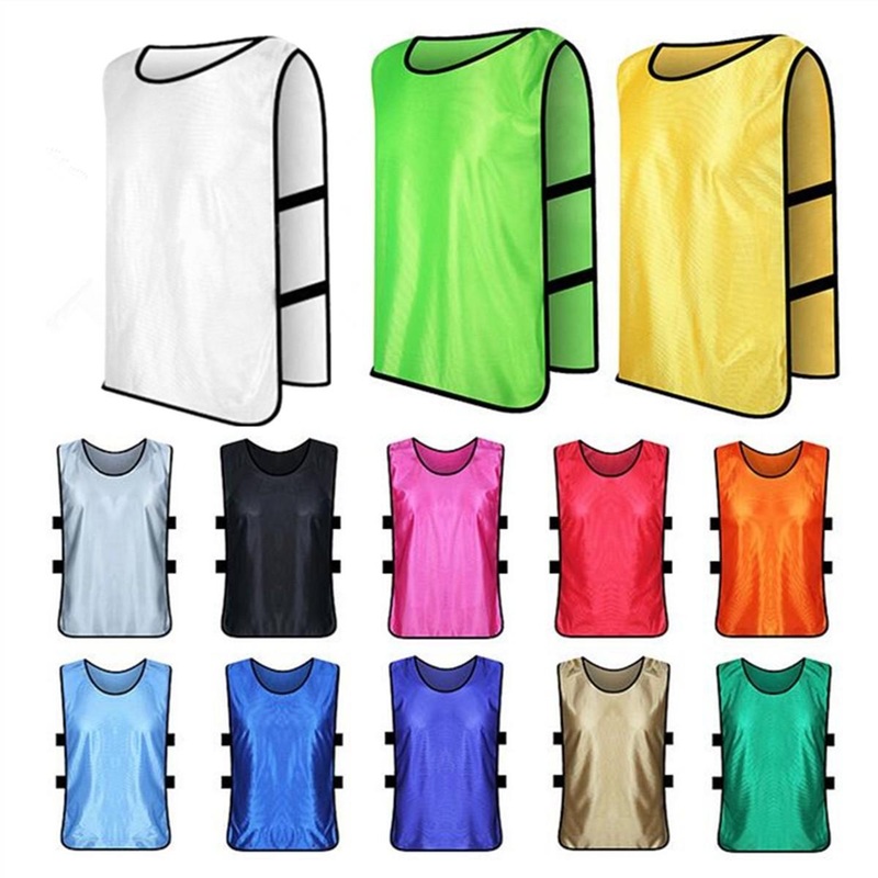 Team Training Scrimmage Soccer Football Pinnie Jersey Sport Vest Adult Child