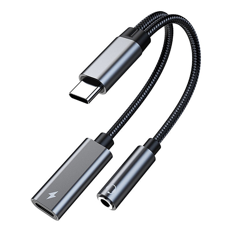 USB Type C to 3.5mm Jack Aux Audio Earphone Adapter PD 60W Fast Charging Usb-C OTG Converter for Huawei for Samsung S21 Ultra Xiaomi
