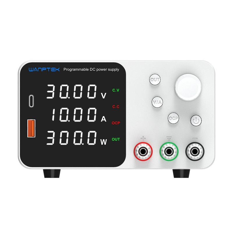 WANPTEK Lab Bench Power Supply 300W US Plug Laboratory Switching Power Supply Unit 30V 10A Adjustable Digital Source 60V 5A Voltage Stabilizer