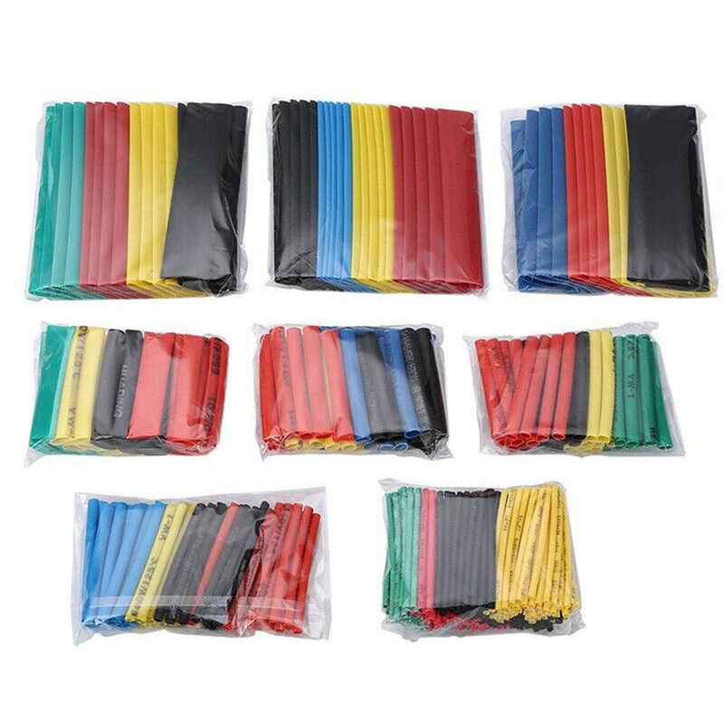 560pcs Shrinking Heat Shrink Tubing 2:1 Polyolefin Tube Sleeve Wrap Wire Set Multicolor