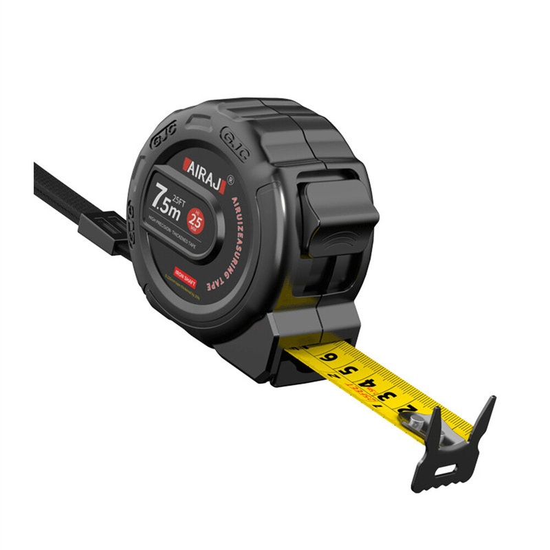 High Precision 7.5m-25mm Retractable Tape Measure Stainless Steel with Dual Unit Reading and Locking Feature Ideal for Home Improvement Construction DIY Projects