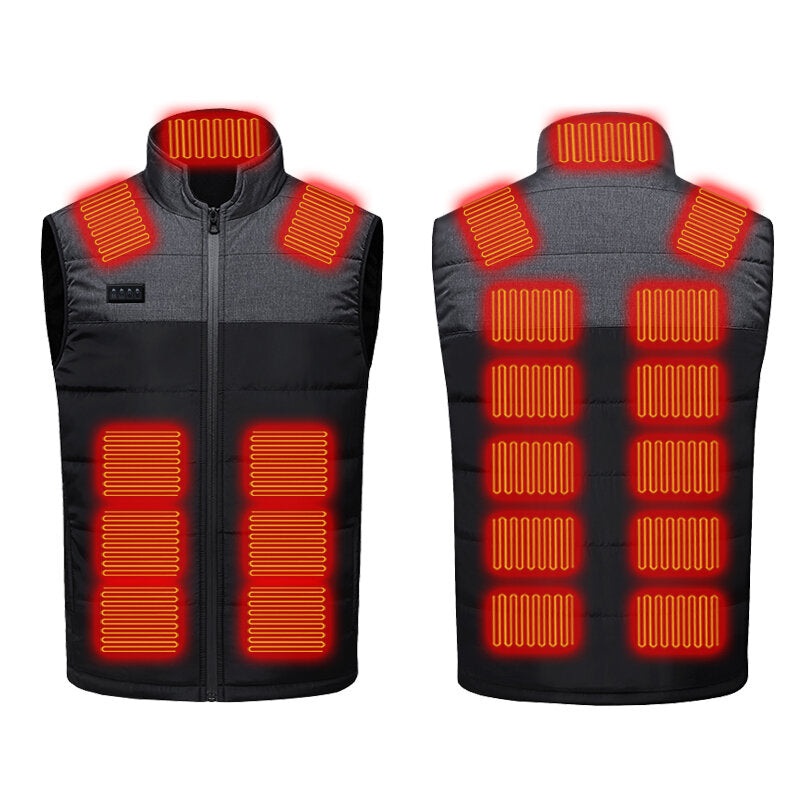 Motorcycle Smart 21 Areas Zone Heated Heated Vest Three Levels Of Temperature Adjustment Electric Heating Vest Protection From Cold In Winter