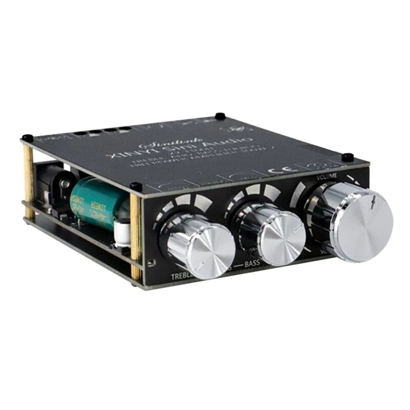 XY-T100H 100W*2 TPA3116D2 bluetooth 5.0 Power Audio Amplifier Board Home Theater Amplifiers Stereo Treble and Bass Adjustment