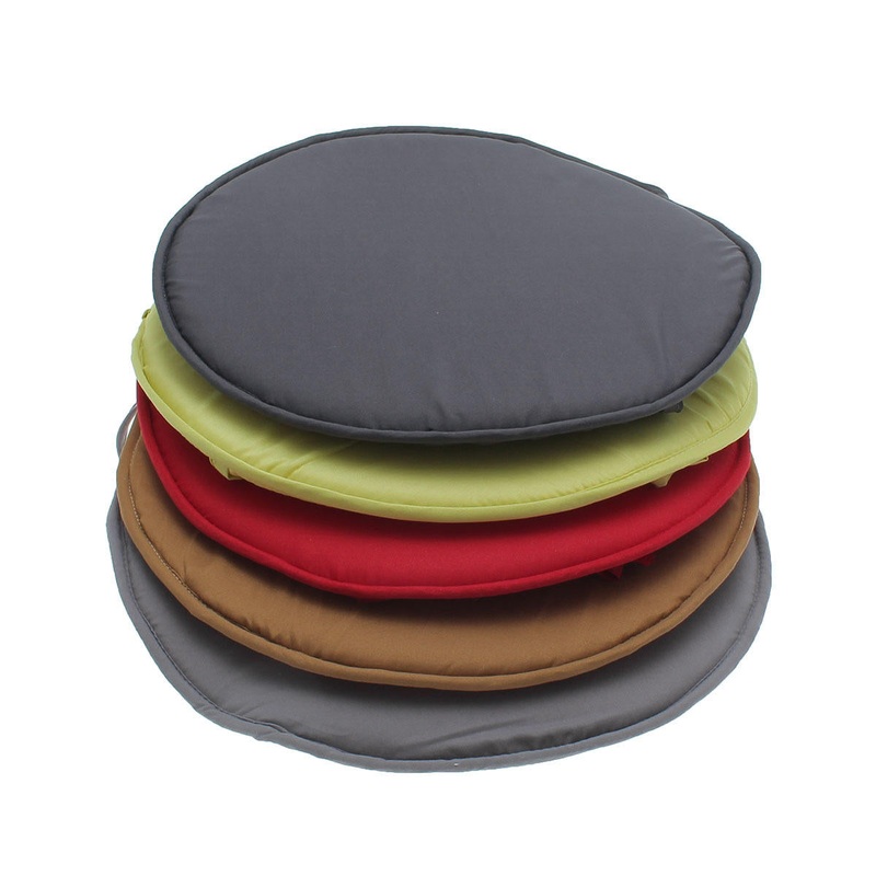 38*38cm Multicolor Round Circular Seat Pads Chair Cushion Garden Kitchen Dining Multipurpose Removable