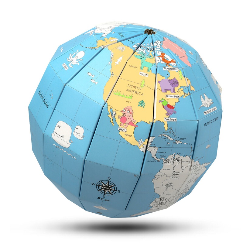 Educational Globe – DIY Paper Globe World Globe The Structure of The Earth