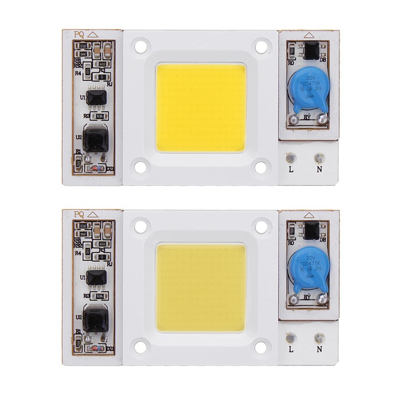 LUSTREON 50W Non-drive Thunder Protection COB LED Chip for DIY Flood Light Spotlight AC180-300V