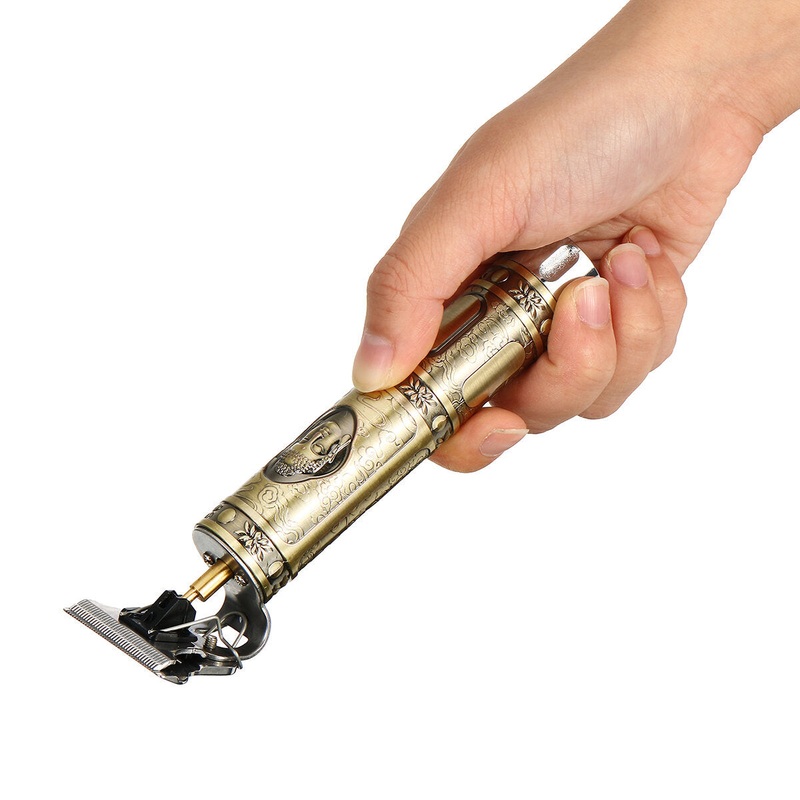 Men’s Vintage Professional Electric Hair Clipper Rechargeable Hair Trimming Groomming Machine