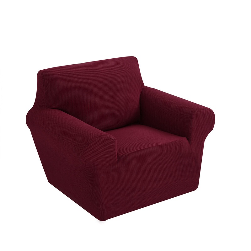1/2/3 Seaters Elastic Sofa Cover Universal Pure Color Chair Seat Protector Stretch Slipcover Couch Case Home Office Furniture Decoration