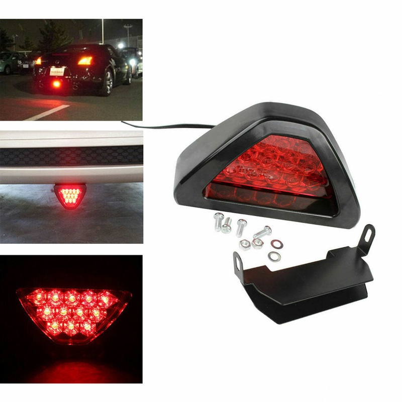 12 LED Triangular Brake Lights LED Rear Tail Lights Flashing Brake Lights Red Warning Lights