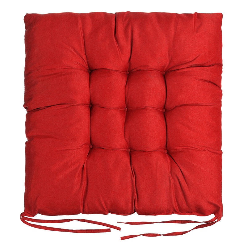 40*40cm Seat Cushion Soft Thick Buttocks Chair Pad Square Cotton Seat Mat Garden Home Office Furniture Decoration