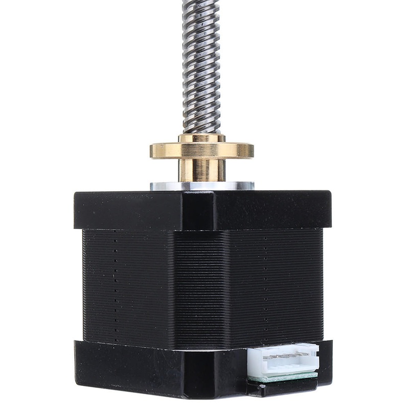 HANPOSE 17HS4401-S T8x8 Nema 17 Lead Screw Stepper Motor Linear Actuators 40mm 1.7A 40N.cm 4-lead 42 Motor 100-500mm Trapezoidal Lead Screw for 3D printer Z Axis