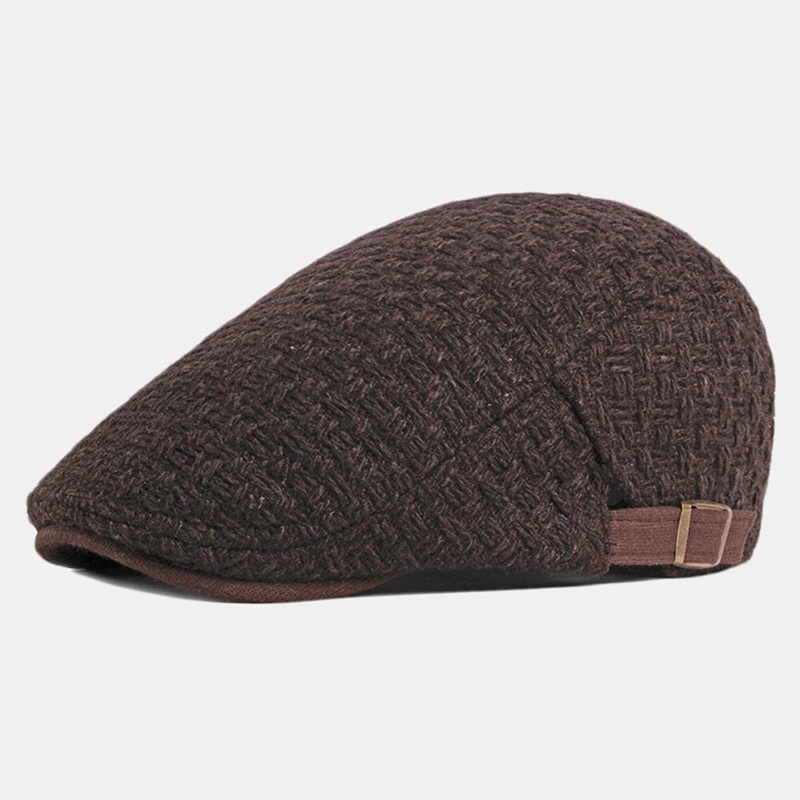 Unisex Minimalist Forward Cap British Vintage Wool Beret Caps