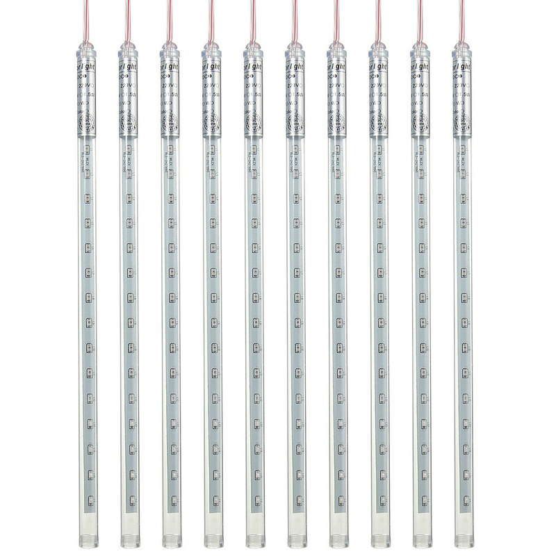 30cm 2835SMD Waterproof Meteor Shower Rain 10Tube LED String Light Christmas Tree Outdoor Lamp AC85-265V