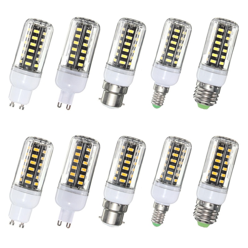G9 E14 B22 GU10 E27 LED 5W 42 SMD 5733 LED White Warm White Cover Corn LED Bulb Light AC 220V