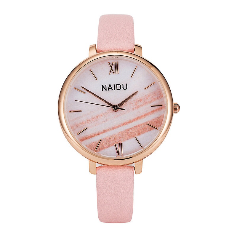 JY065 Fashion Elegant Design Roman Number PU Leather Strap Ladies Wristwatches Quartz Watch